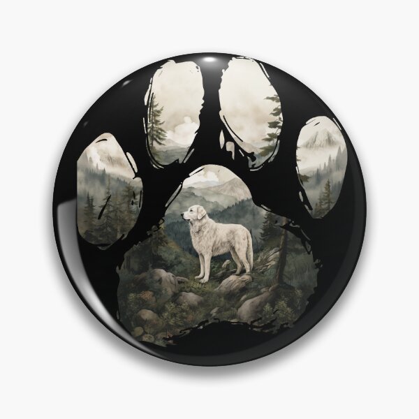 Item preview, Funny Kuvasz Paw Foggy Mountain Tree Mom Dad Kids designed and sold by rafaeltto.