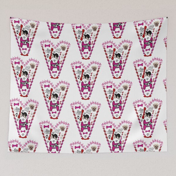 Item preview, Cute dog heart design with heart designed and sold by MT-Wunderland .