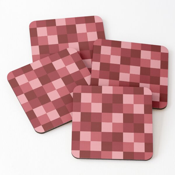 Item preview, Tonal burgundy checkerboard designed and sold by StefanStudioArt.