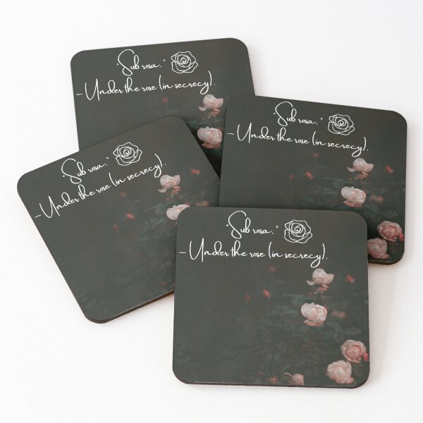 Item preview, Sun Rosa Pink Roses Dark Academia Quote Dark Botanical  designed and sold by WildWoodlandWitch.