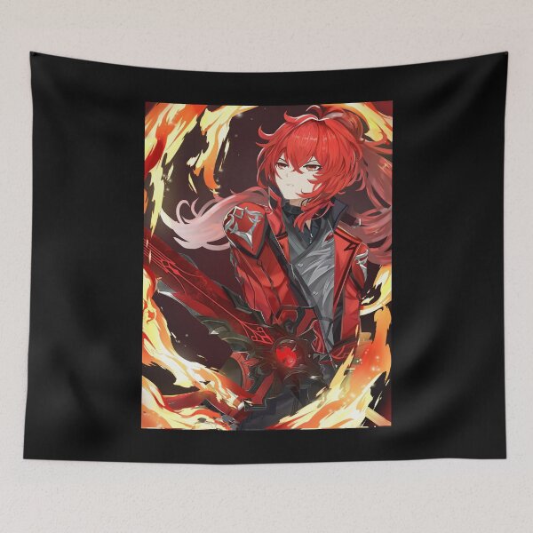 Item preview, Diluc Genshin Impact designed and sold by Inthestardust.