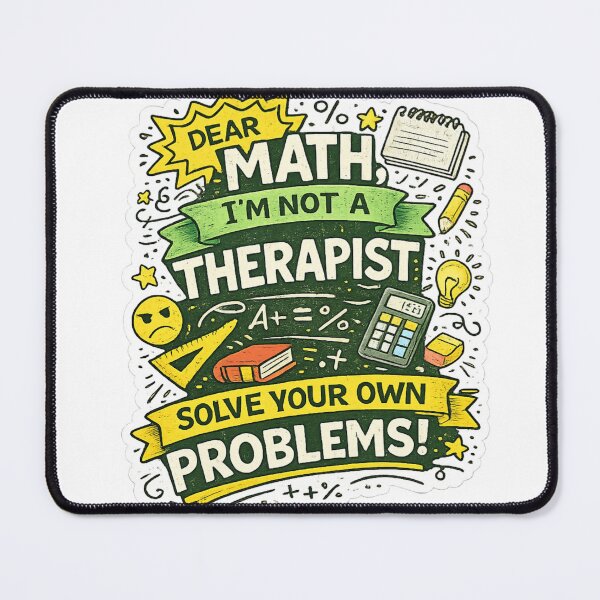 Item preview, Dear Math, I’m Not a Therapist – Funny Math Student Quote Design designed and sold by SP319.