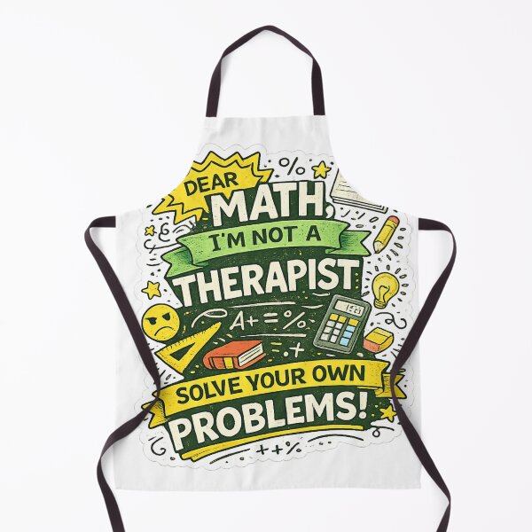 Item preview, Dear Math, I’m Not a Therapist – Funny Math Student Quote Design designed and sold by SP319.