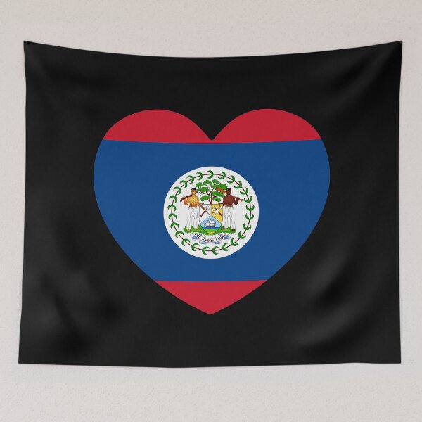 Item preview, Belize Flag Heart BZ designed and sold by shitpostee.