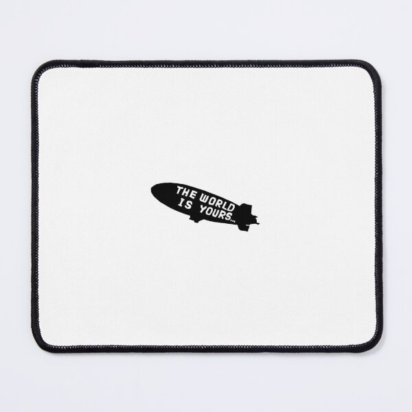 Item preview, The World Is Yours Airship Silhouette | Minimalist Vintage Graphic Design designed and sold by Zack & Co.