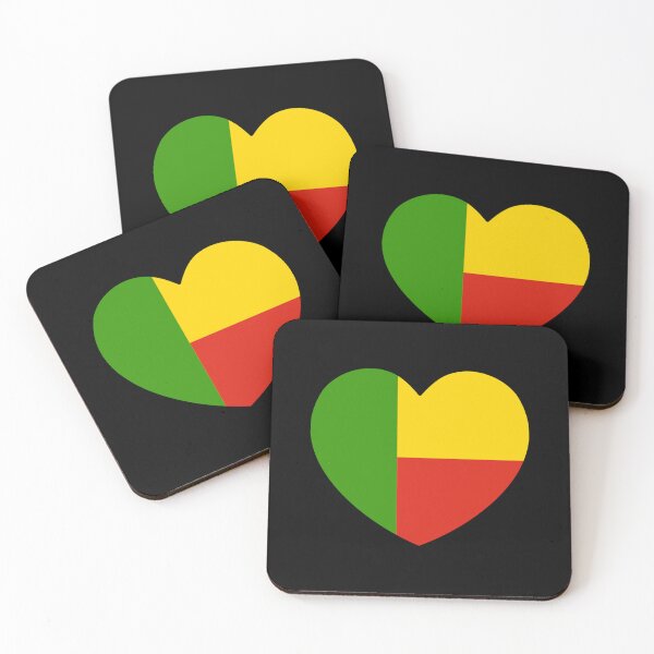 Item preview, Benin Flag Heart BJ designed and sold by shitpostee.