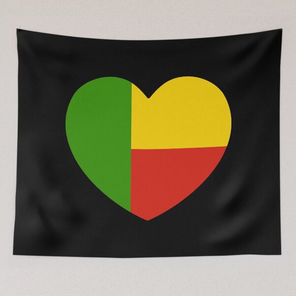 Item preview, Benin Flag Heart BJ designed and sold by shitpostee.