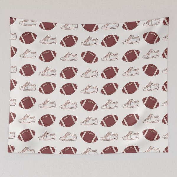 Item preview, Vintage American Football & Sneakers Seamless Pattern | Sports Lover Design designed and sold by IMuDesigner.