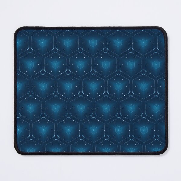 Item preview, Soft Blue Hexagon Geometric Pattern designed and sold by IntelliMindDesigns.
