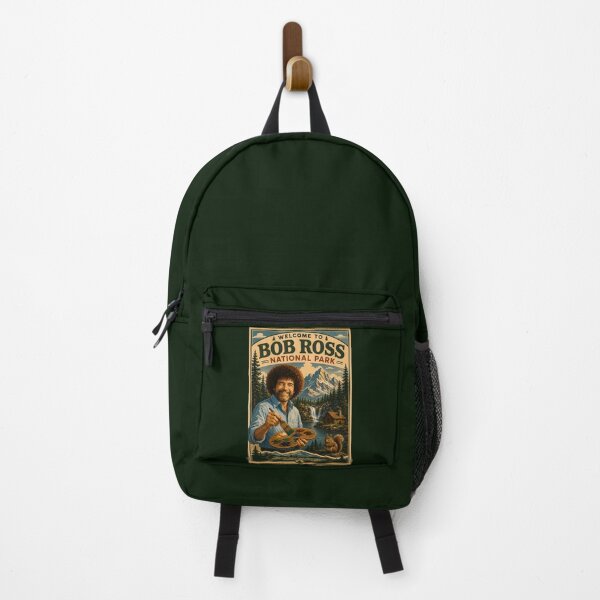 Item preview, Welcome to Bob Ross National Park – Happy Little Trees Vintage Poster designed and sold by karamram.