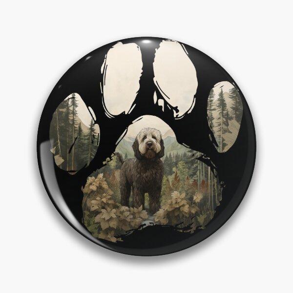 Item preview, Funny Labradoodle Paw Foggy Mountain Tree Mom Dad Kids designed and sold by rafaeltto.