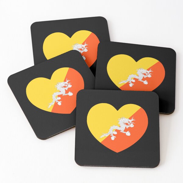Item preview, Bhutan Flag Heart BT designed and sold by shitpostee.