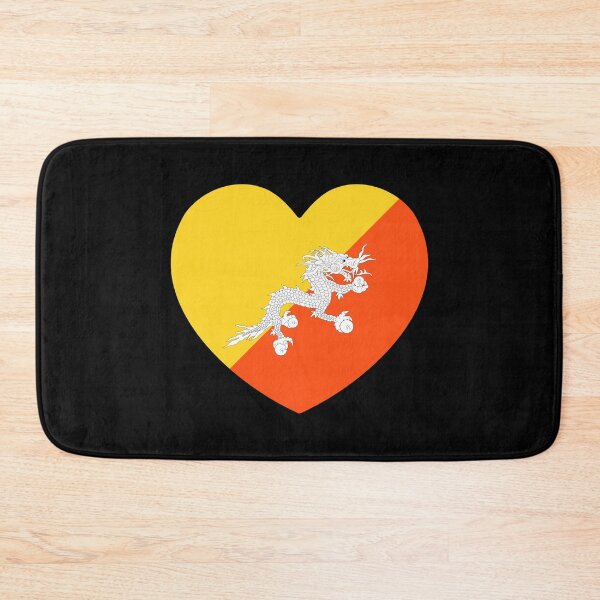 Artikelvorschau, Bhutan Flag Heart BT entworfen und verkauft von shitpostee.