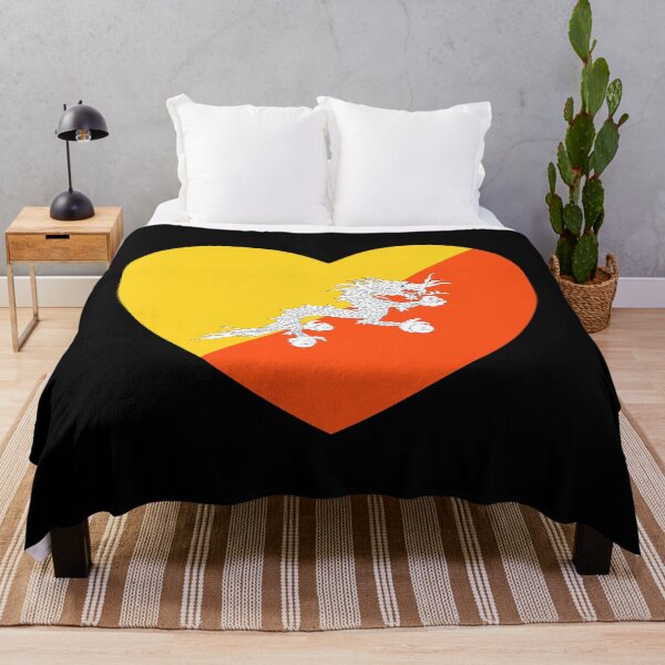 Item preview, Bhutan Flag Heart BT designed and sold by shitpostee.