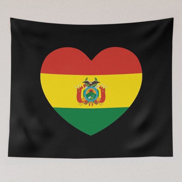 Item preview, Bolivia Flag Heart BO designed and sold by shitpostee.