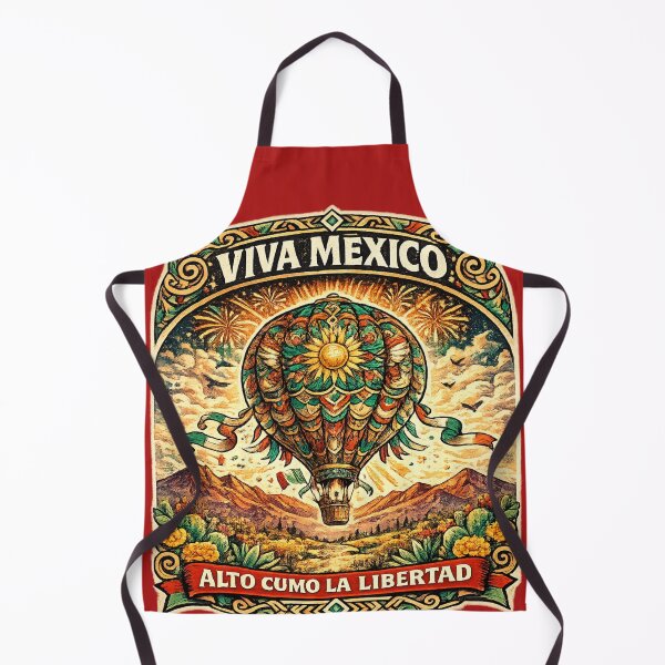 Item preview, Viva México Alto Como La Libertad | Mexican Hot Air Balloon Independence Day Design designed and sold by irfanshikh.