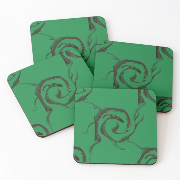 Item preview, Emerald Green Swirl Seamless Marble Pattern designed and sold by CaramelCo.