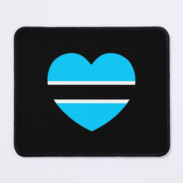 Item preview, Botswana Flag Heart BW designed and sold by shitpostee.