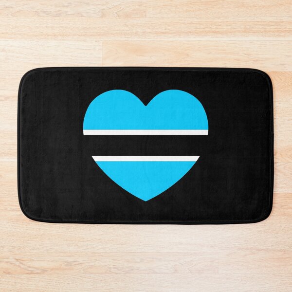 Item preview, Botswana Flag Heart BW designed and sold by shitpostee.
