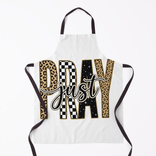 Item preview, Just Pray Leopard Print And Checkerboard Christian Faith Typography designed and sold by raedattia.