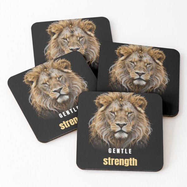 Item preview, Gentle Strength Lion Motivational Design designed and sold by Hayir Design.