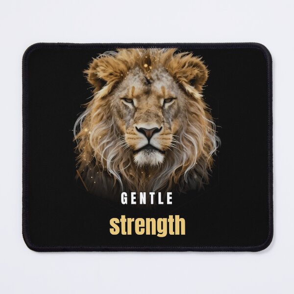 Item preview, Gentle Strength Lion Motivational Design designed and sold by Hayir Design.