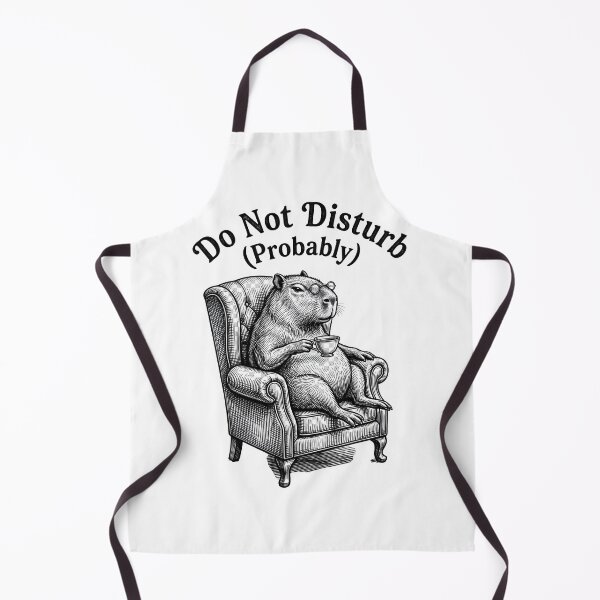 Item preview, Do Not Disturb Probably Funny Capybara T-Shirt | Relaxing Coffee Capybara Graphic Tee designed and sold by StickerNestYou.