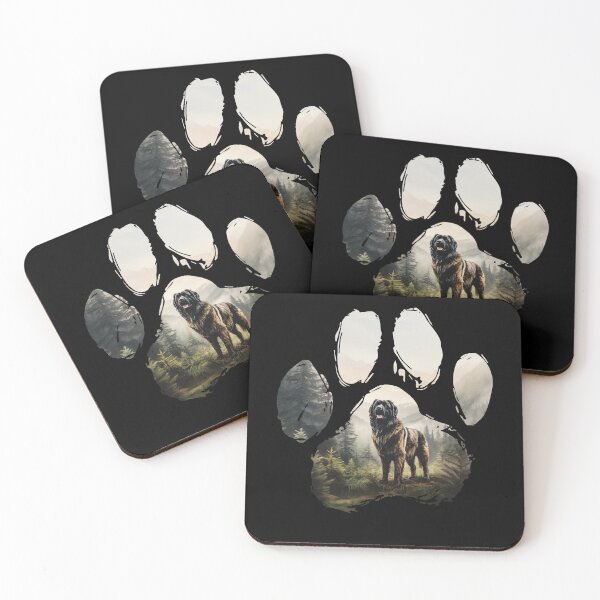 Item preview, Funny Leonberger Paw Foggy Mountain Tree Mom Dad Kids designed and sold by rafaeltto.