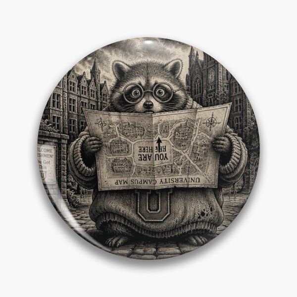 Item preview, Dark Academia Grunge Funny Raccoon Jimothy College Student Freshman Art designed and sold by thoughtswear.