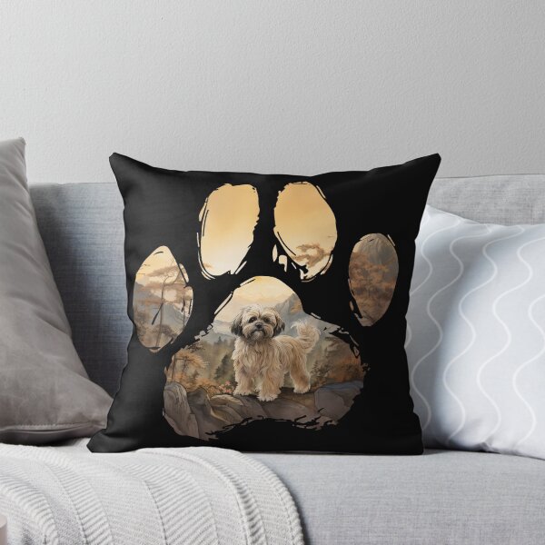 Item preview, Funny Lhasa Apso Paw Foggy Mountain Tree Mom Dad Kids designed and sold by rafaeltto.
