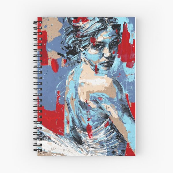 Item preview, Fragmented Elegance Abstract Woman Portrait in Red and Blue designed and sold by OmerValiquet.