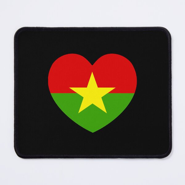 Item preview, Burkina Faso Flag Heart BF designed and sold by shitpostee.