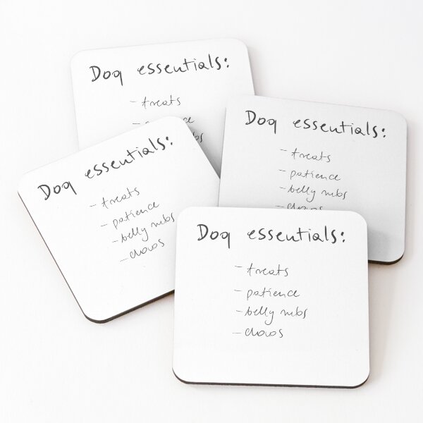 Item preview, Dog essentials, funny quote designed and sold by Malvamalu.