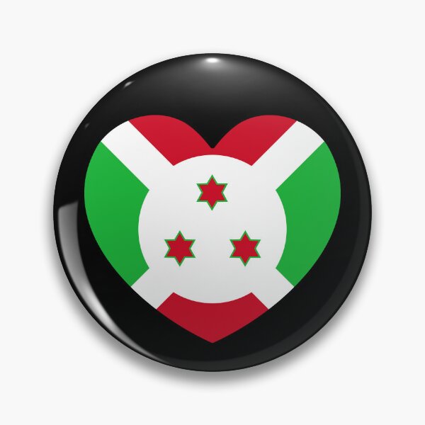 Item preview, Burundi Flag Heart BI designed and sold by shitpostee.