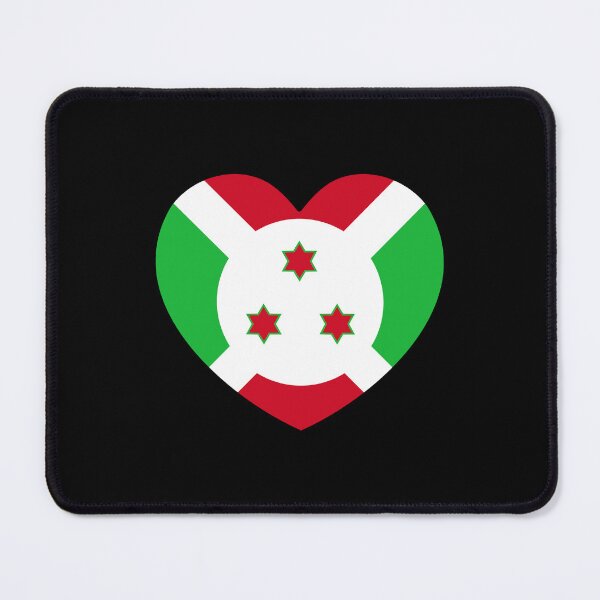 Item preview, Burundi Flag Heart BI designed and sold by shitpostee.
