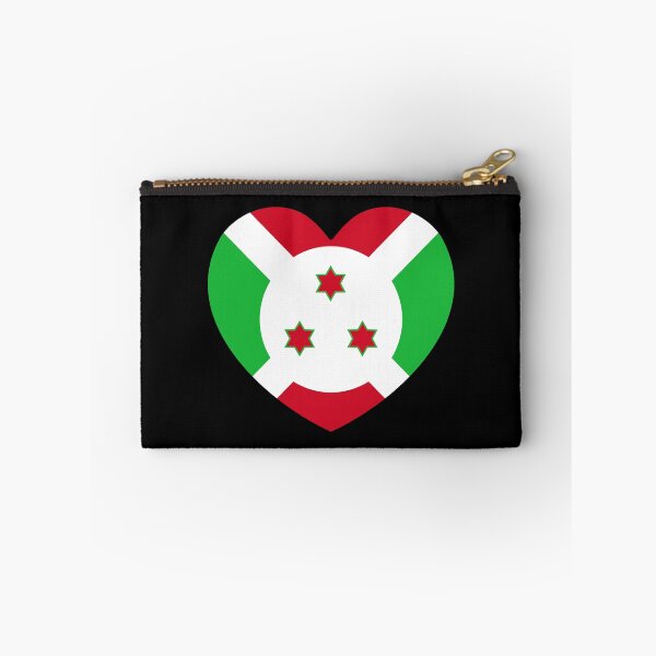 Item preview, Burundi Flag Heart BI designed and sold by shitpostee.
