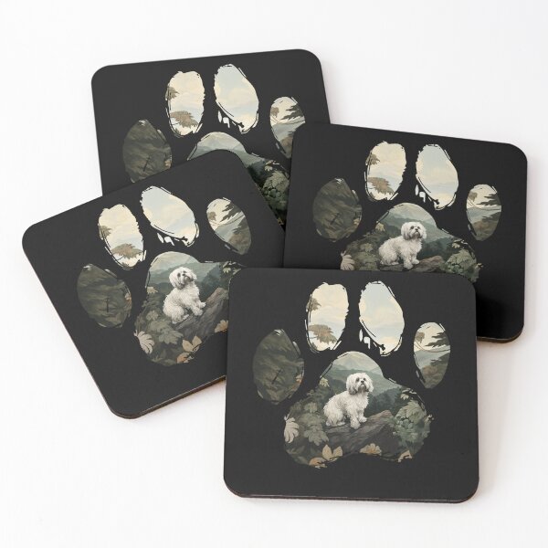 Item preview, Funny Maltese Paw Foggy Mountain Tree Mom Dad Kids designed and sold by rafaeltto.