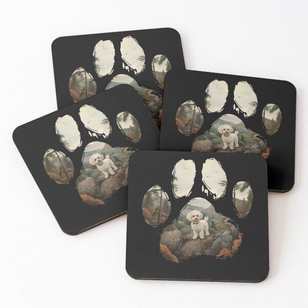 Item preview, Funny Maltipoo Paw Foggy Mountain Tree Mom Dad Kids designed and sold by rafaeltto.