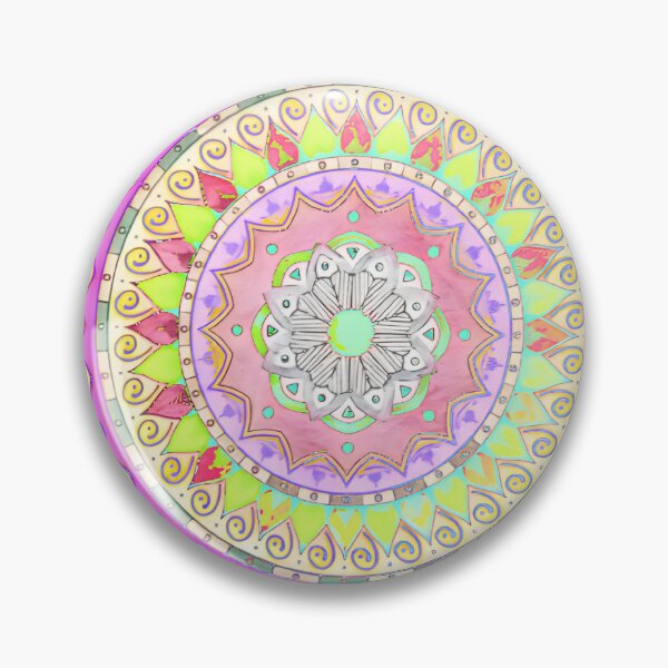 Item preview, Vibrant Colorful Pastel Boho Mandala Pattern designed and sold by beoldfashioned.