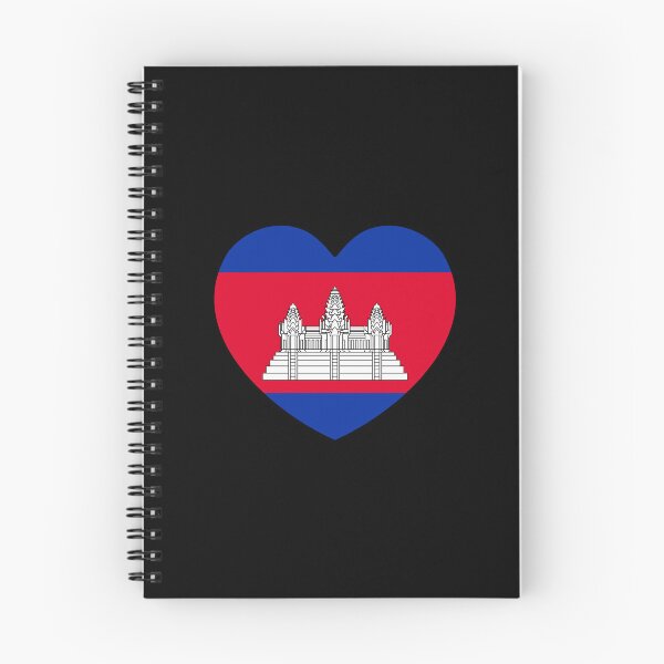 Item preview, Cambodia Flag Heart KH designed and sold by shitpostee.