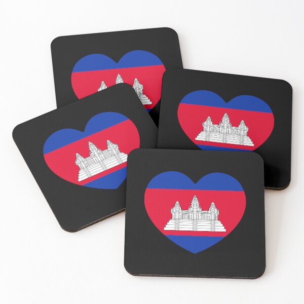 Item preview, Cambodia Flag Heart KH designed and sold by shitpostee.