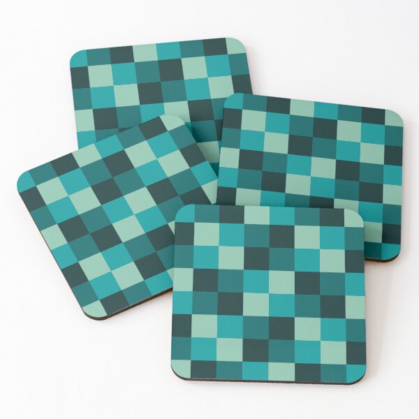 Item preview, Tonal Teal checkerboard designed and sold by StefanStudioArt.