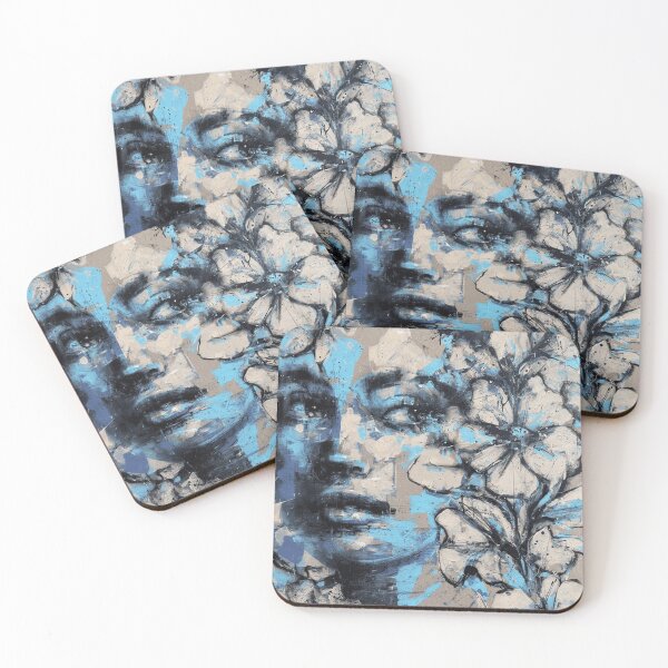 Item preview, Blooming Thoughts Abstract Face with Flowers and Butterflies designed and sold by OmerValiquet.