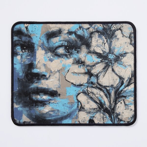 Item preview, Blooming Thoughts Abstract Face with Flowers and Butterflies designed and sold by OmerValiquet.