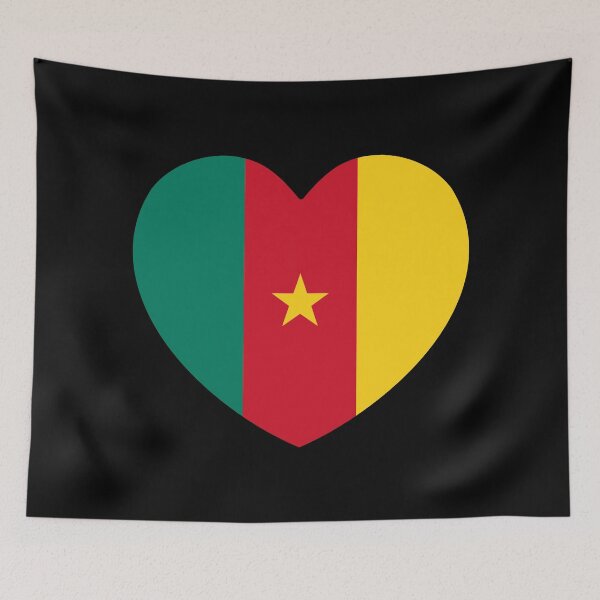 Item preview, Cameroon Flag Heart CM designed and sold by shitpostee.
