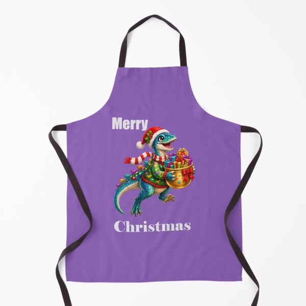 Item preview, Festive Velociraptor Carrying Gift Pot Preschool Christmas Dinosaur designed and sold by annenambiro.