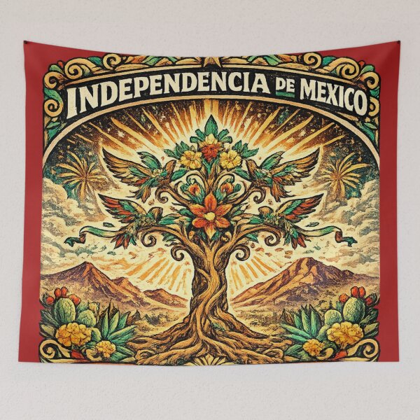 Item preview, Independencia de México Raíces de Libertad | Tree of Freedom Mexican Heritage Artwork designed and sold by irfanshikh.