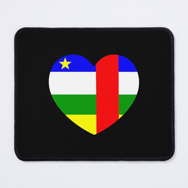 Item preview, Central African Republic Flag Heart CF designed and sold by shitpostee.