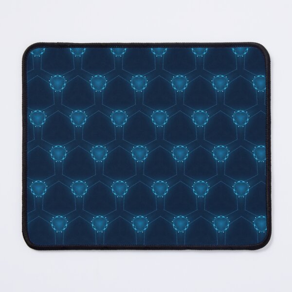 Item preview, Blue Neon Geometric Seamless Design designed and sold by IntelliMindDesigns.