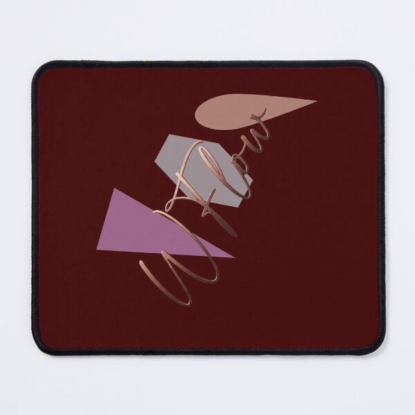 Item preview, Abstract Rose Gold WFlow Minimalist Typography Art designed and sold by GrzegorzTravels.